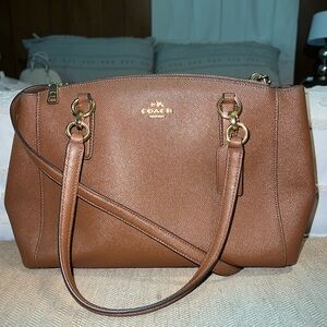 Coach “Christie” Crossgrain Leather Carryall